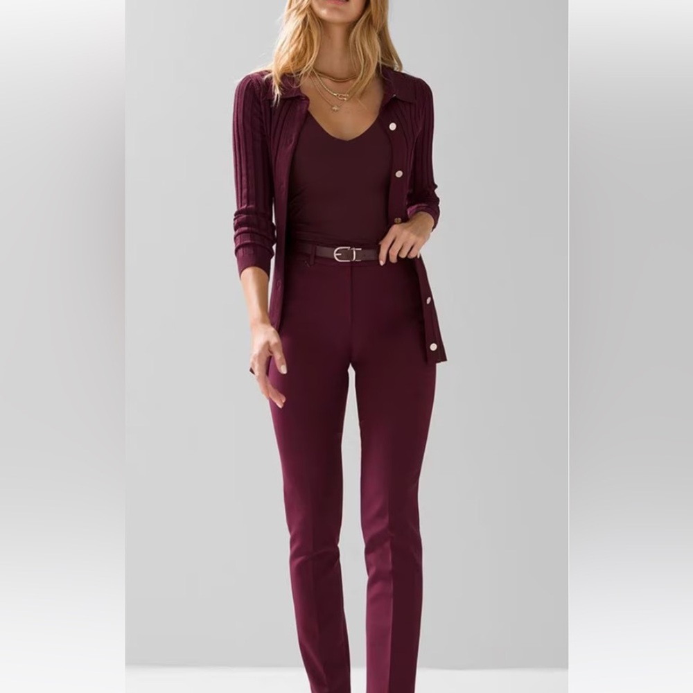 White House Black Market Comfort Stretch Pant port size 4